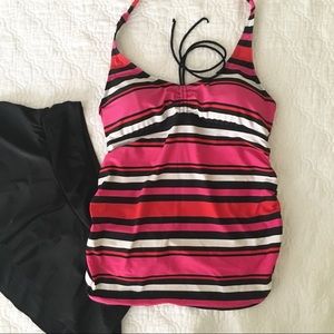 Motherhood Maternity Small Tankini Swimsuit.